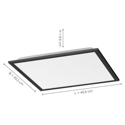 Leuchten Direkt 14755-18 - LED dæmpbar loftlampe FLAT LED/28W/230V 2700-5000 + fjernbetjening