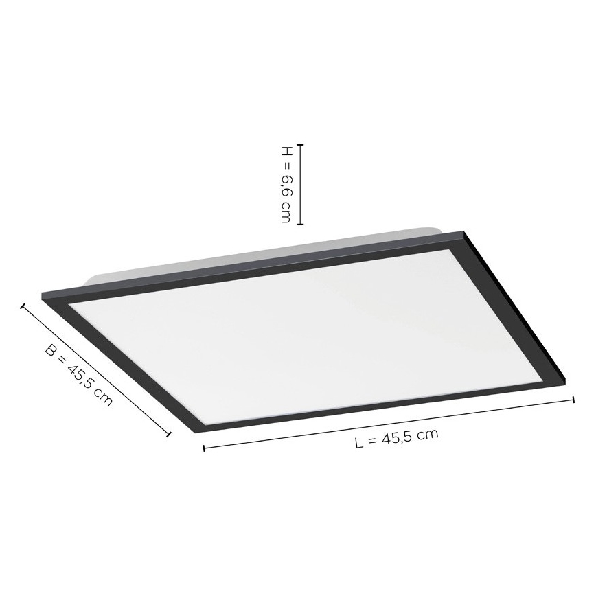 Leuchten Direkt 14755-18 - LED dæmpbar loftlampe FLAT LED/28W/230V 2700-5000 + fjernbetjening