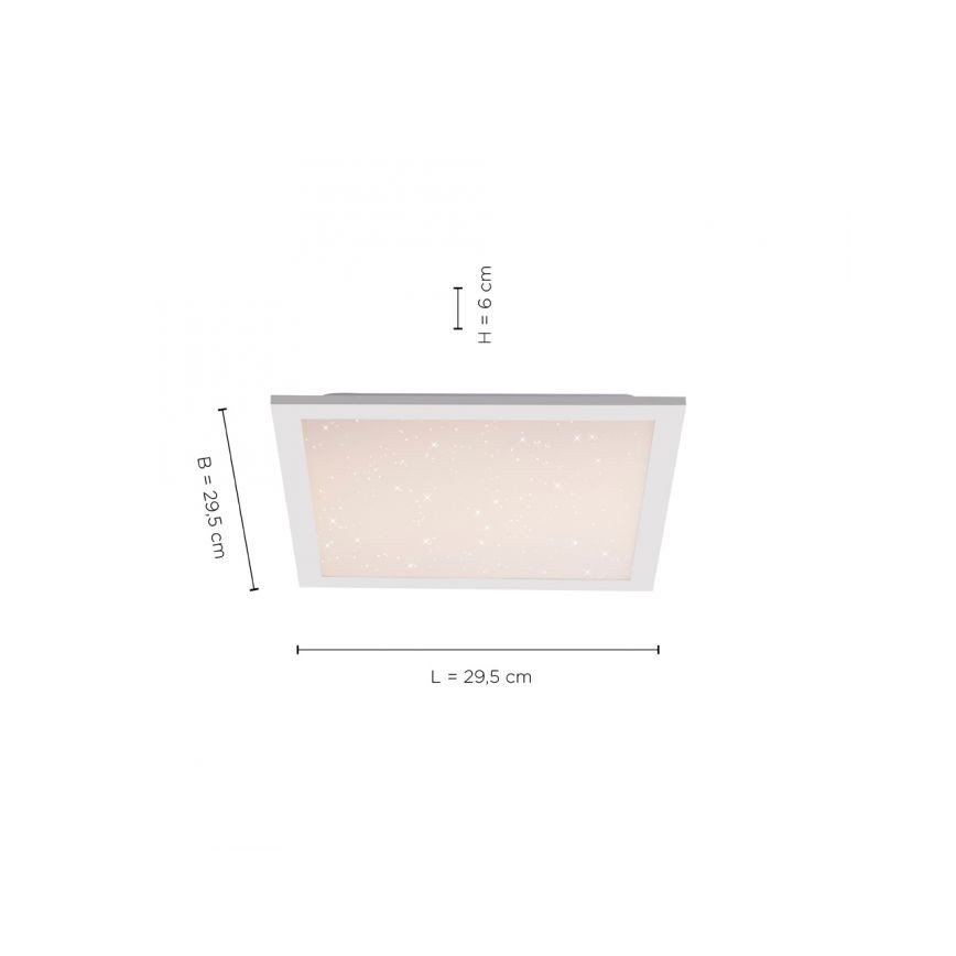 Leuchten Direkt 14760-16 - LED loftlampe dæmpbar STARRYFLAT LED/20W/230V 2700-5000K + fjernbetjening
