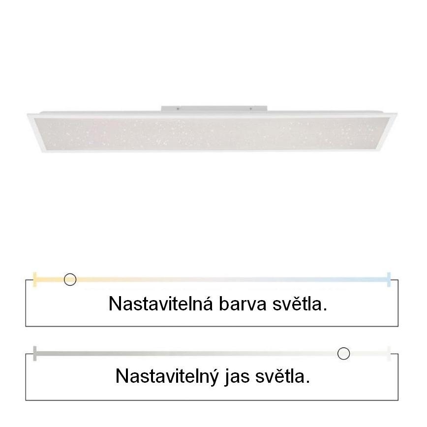 Leuchten Direkt 14762-16 - LED dæmpbar lampe STARRYFLAT LED/36W/230V + fjernbetjening