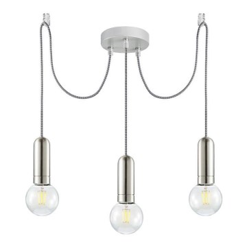 Leuchten Direkt 14776-55 - Pendel TURN ME 3xE27/60W/230V edderkop