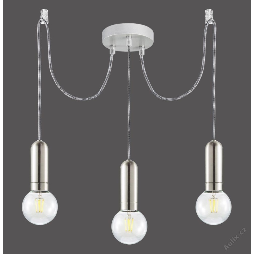 Leuchten Direkt 14776-55 - Pendel TURN ME 3xE27/60W/230V edderkop