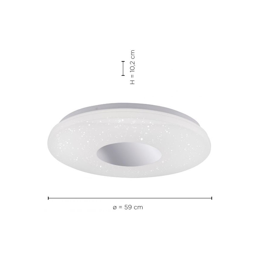 Leuchten Direkt 14822-17 - LED loftlampe med sensor til badeværelse LAVINIA LED/40W/230V IP44
