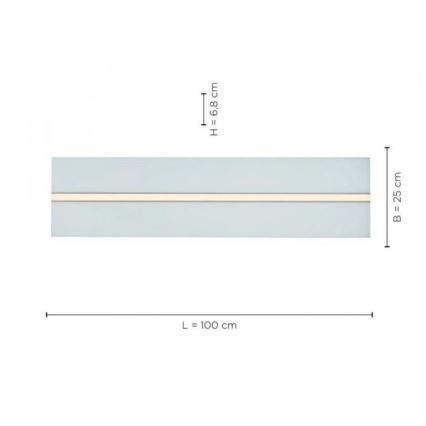 Leuchten Direkt 14854-16 - LED loftlampe dæmpbar EDGING LED/30W/230V 2700-5000K + fjernbetjening