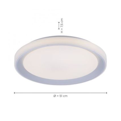 Leuchten Direkt 15110-21 - LED loftlampe dæmpbar RGB-farver LENI LOLASMART LED/40W/230V + fjernbetjening