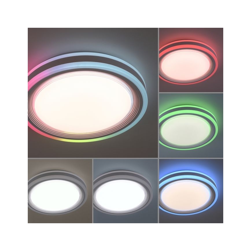 Leuchten Direkt 15152-16 - LED loftlampe dæmpbar RGBW-farver SPHERIC LED/18W/230V + fjernbetjening
