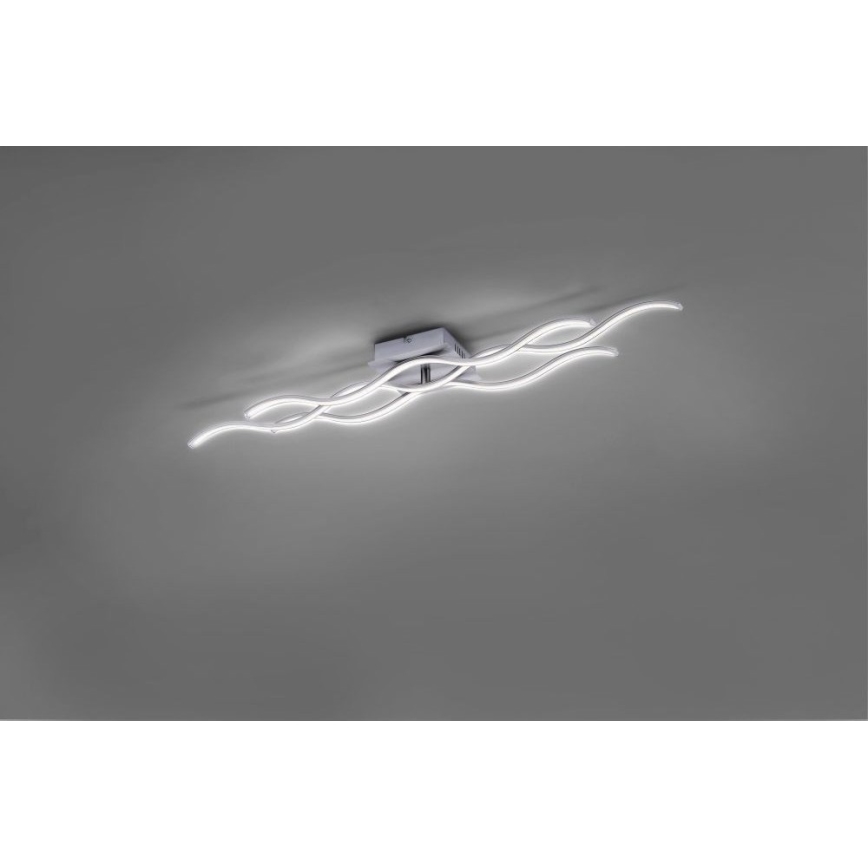 Leuchten Direkt 15166-55 - LED loftlampe WAWE LED/28W/230V mat krom