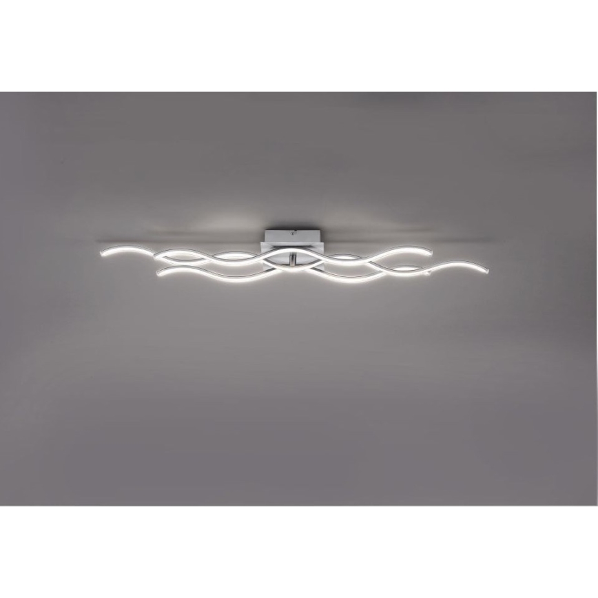Leuchten Direkt 15166-55 - LED loftlampe WAWE LED/28W/230V mat krom