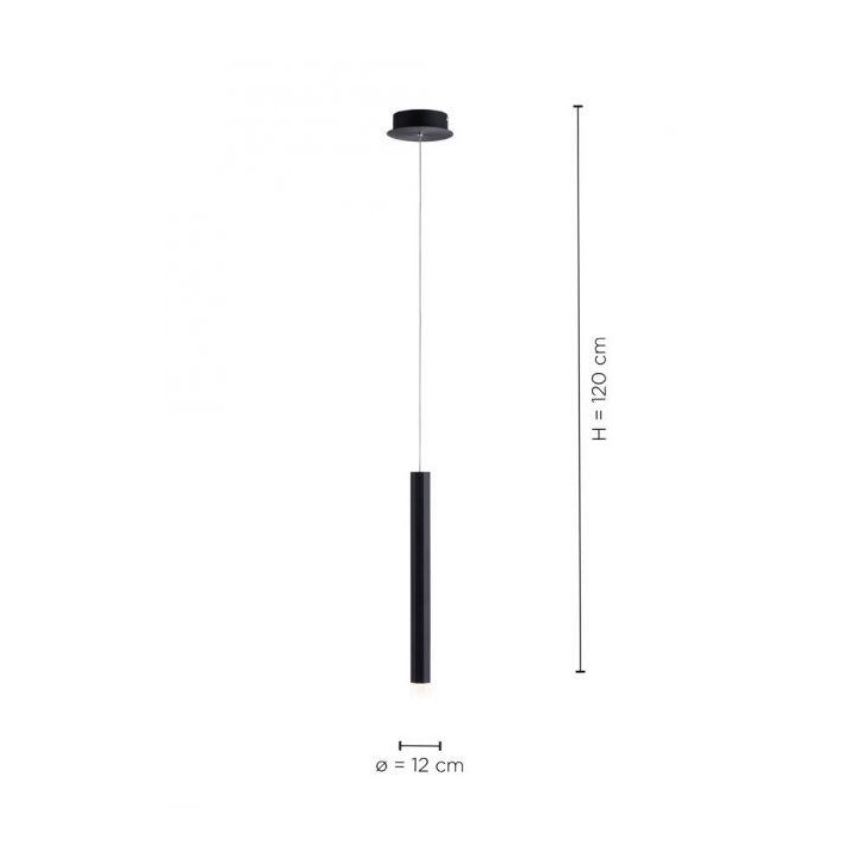 Leuchten Direkt 15202-18 - LED pendel BRUNO LED/4,8W/230V sort