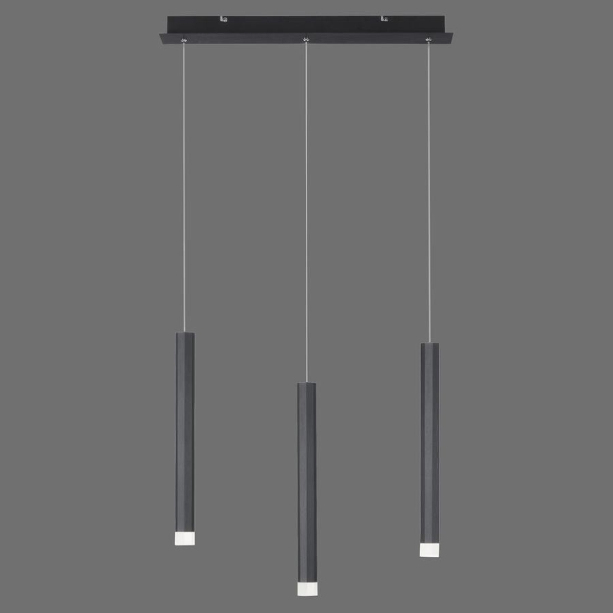 Leuchten Direkt 15203-18 - LED pendel 3xLED/4,8W/230V sort