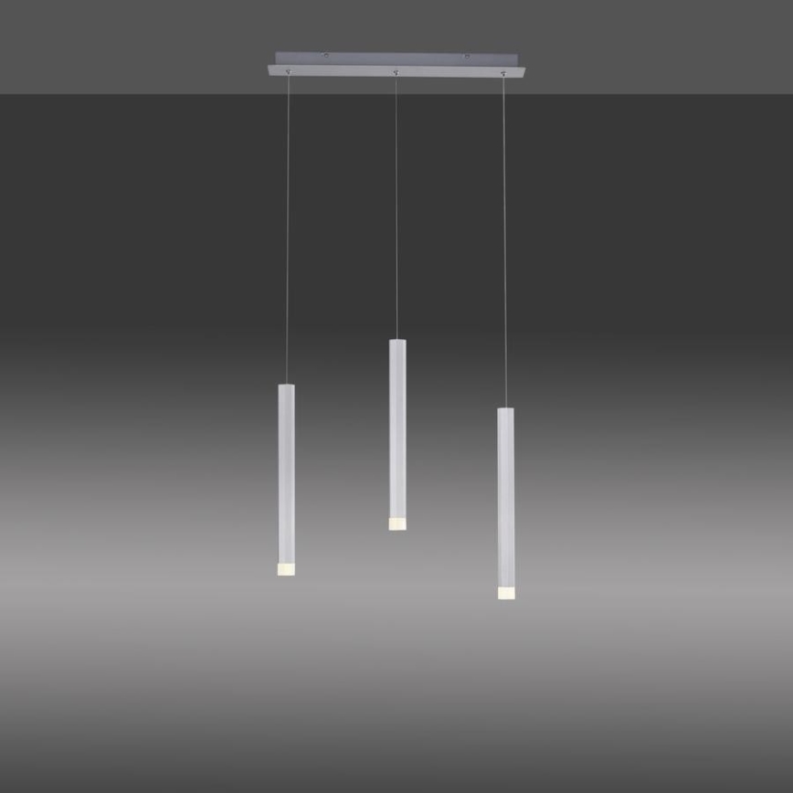 Leuchten Direkt 15203-95 - LED pendel BRUNO 3xLED/4,8W/230V hvid