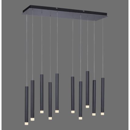 Leuchten Direkt 15206-18 - LED pendel 10xLED/4,8W/230V sort