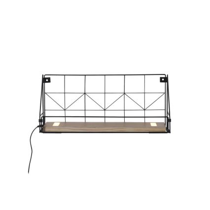 Leuchten Direkt 15277-18 - Hylde med LED-lys BOARD 2xLED/1,75W/230V 45 cm eukalyptus