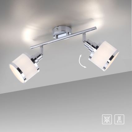 Leuchten Direkt 15372-17 - Spotlampe ACCOR 2xE14/25W/230V