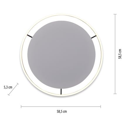 Leuchten Direkt 15392-13 - LED loftlampe dæmpbar RITUS LED/30W/230V sort