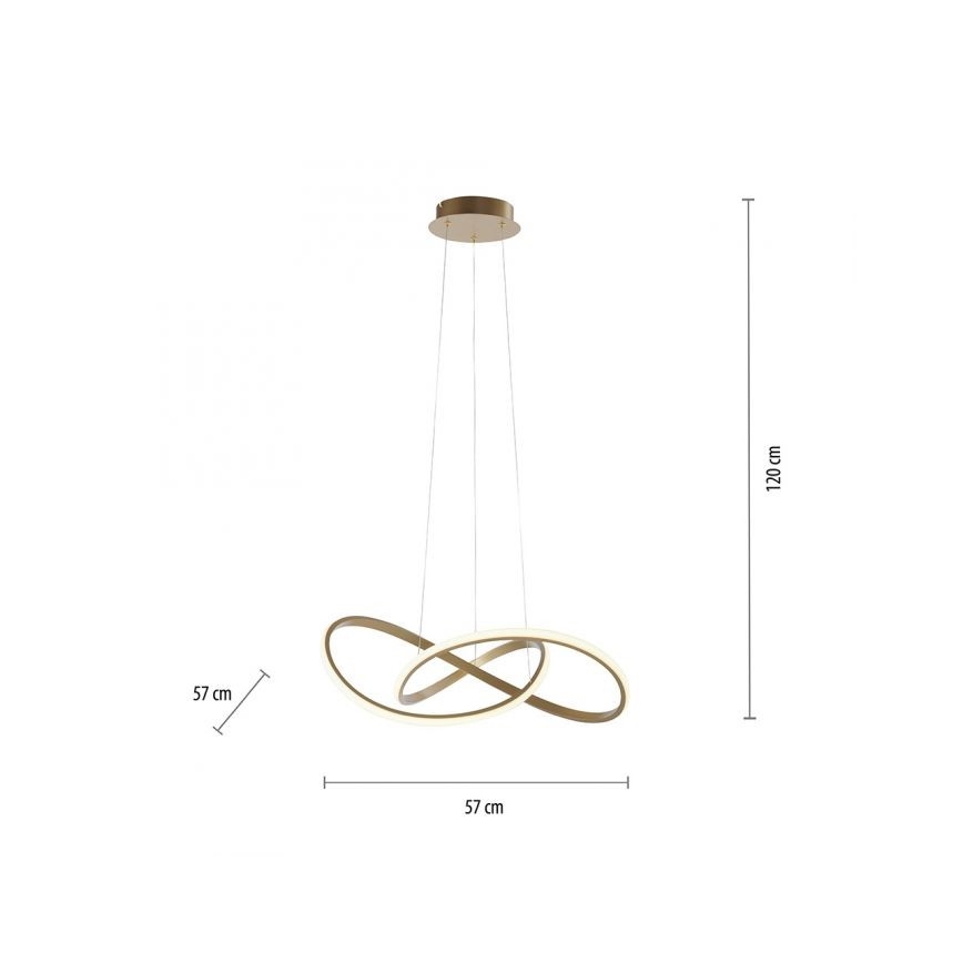 Leuchten Direkt 15402-60 - LED pendel dæmpbar MARIA LED/25W/230V