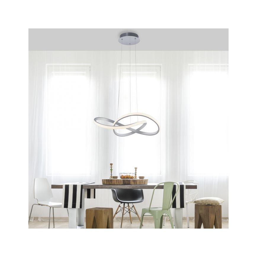 Leuchten Direkt 15402-95 - LED pendel dæmpbar MARIA LED/25W/230V mat krom