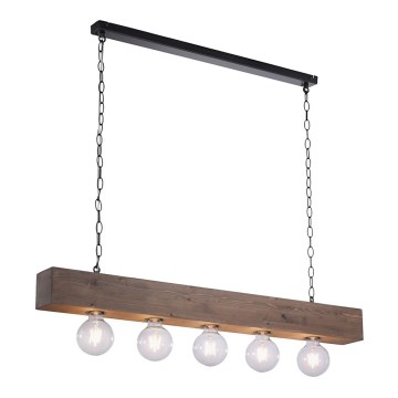 Leuchten Direkt 15508-18 - Lysekrone i kæde VANESSA 5xE27/60W/230V