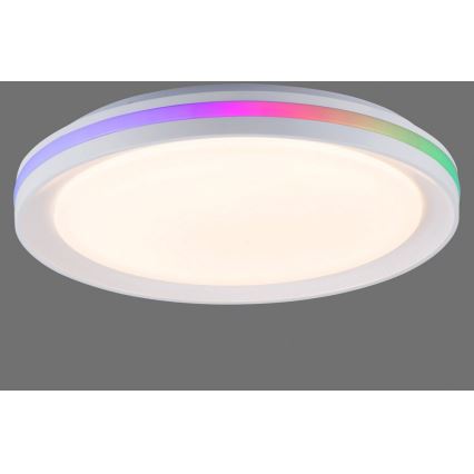 Leuchten Direkt 15544-16 - LED loftlampe dæmpbar RGB-farver RIBBON LED/15W/230V + fjernbetjening