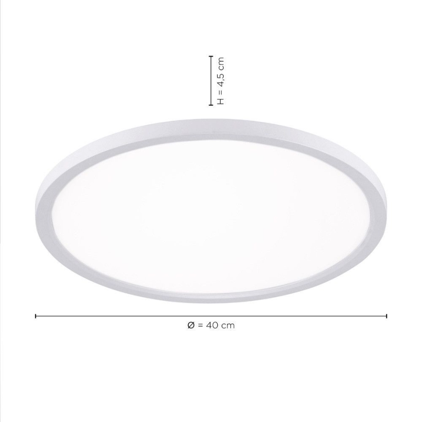 Leuchten Direkt 15571-16 - LED loftlampe dæmpbar FLAT LED/23,5W/230V 2700-5000K + fjernbetjening