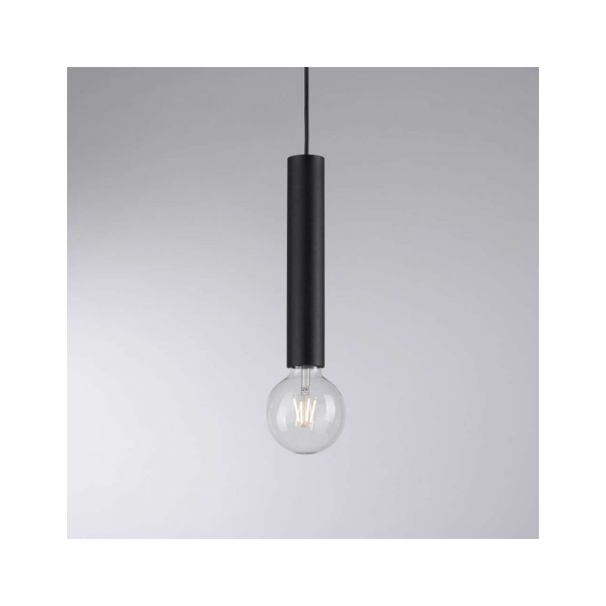 Leuchten Direkt 15617-18 - Pendel BRUNA 1xE27/60W/230V sort