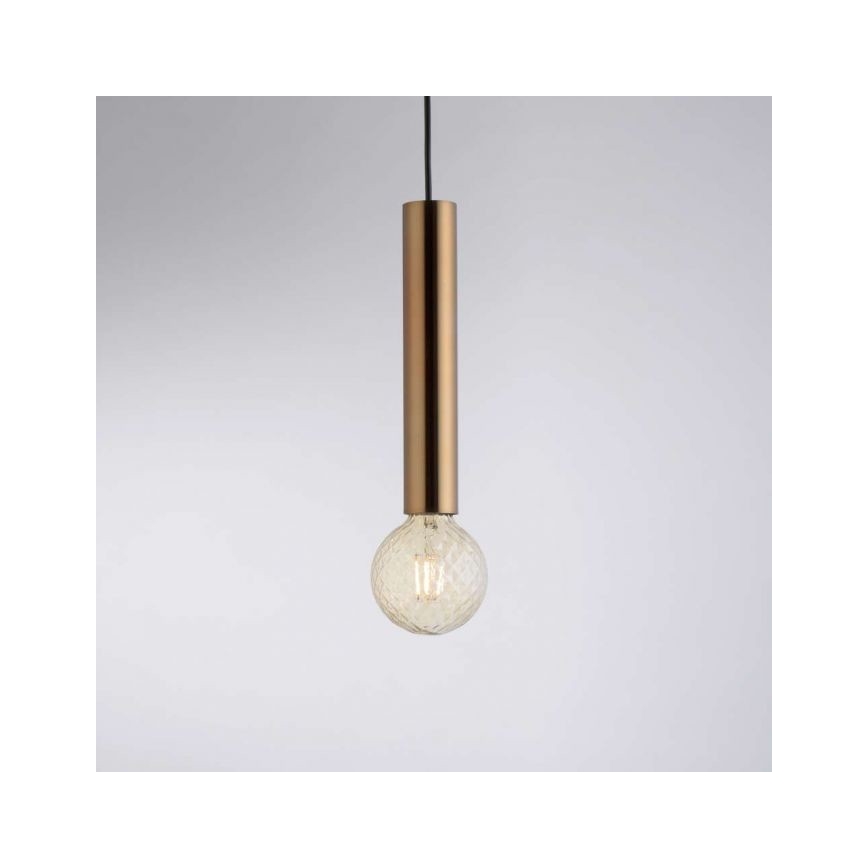 Leuchten Direkt 15617-60 - Pendel BRUNA 1xE27/60W/230V messing