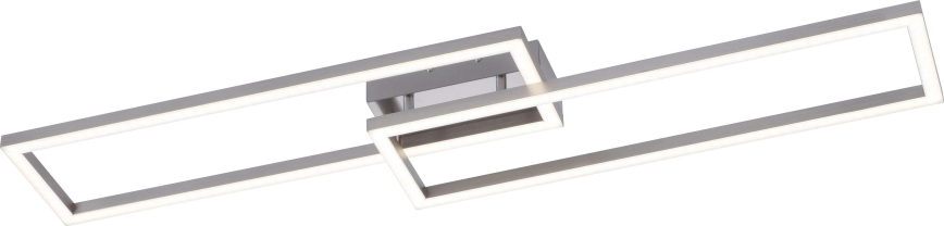 Leuchten Direkt 16430-55 - LED RGBW Dæmpbar loftlampe MAXI 2xLED/18W/230V 2700-5000K mat krom + fjernbetjening