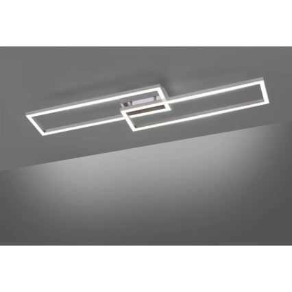 Leuchten Direkt 16430-55 - LED RGBW Dæmpbar loftlampe MAXI 2xLED/18W/230V 2700-5000K mat krom + fjernbetjening