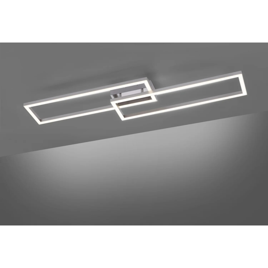 Leuchten Direkt 16430-55 - LED RGBW Dæmpbar loftlampe MAXI 2xLED/18W/230V 2700-5000K mat krom + fjernbetjening