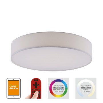 Leuchten Direkt 18428-16 - LED loftlampe dæmpbar RGB-farver LOLA LED/32W/230V Tuya + fjernbetjening