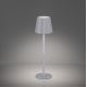 Leuchten Direkt 19250-16 - LED Udendørs bordlampe dæmpbar og genopladelig EURIA LED/3W/5V IP54 hvid