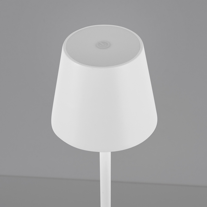 Leuchten Direkt 19250-16 - LED Udendørs bordlampe dæmpbar og genopladelig EURIA LED/3W/5V 2600 mAh IP54 hvid