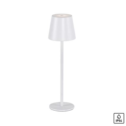 Leuchten Direkt 19250-16 - LED Udendørs bordlampe dæmpbar og genopladelig EURIA LED/3W/5V 2600 mAh IP54 hvid
