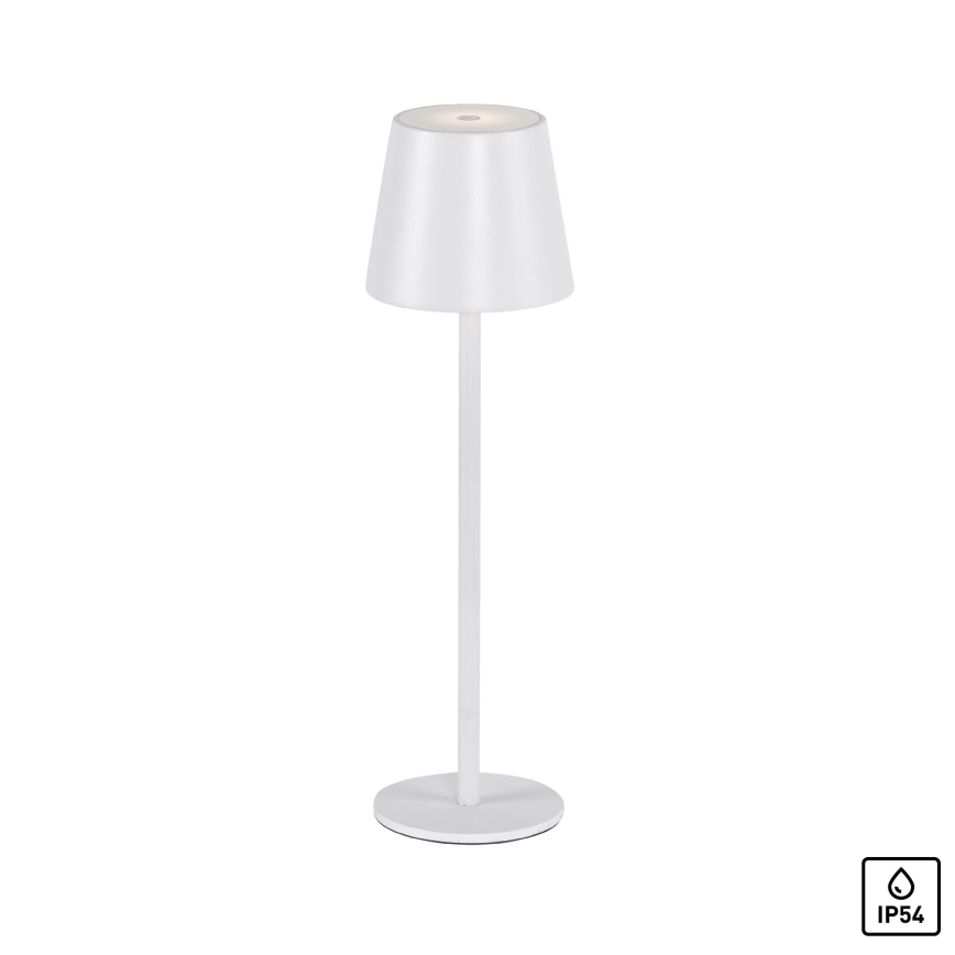 Leuchten Direkt 19250-16 - LED Udendørs bordlampe dæmpbar og genopladelig EURIA LED/3W/5V 2600 mAh IP54 hvid