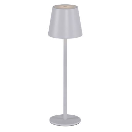 Leuchten Direkt 19250-16 - LED Udendørs bordlampe dæmpbar og genopladelig EURIA LED/3W/5V 2600 mAh IP54 hvid