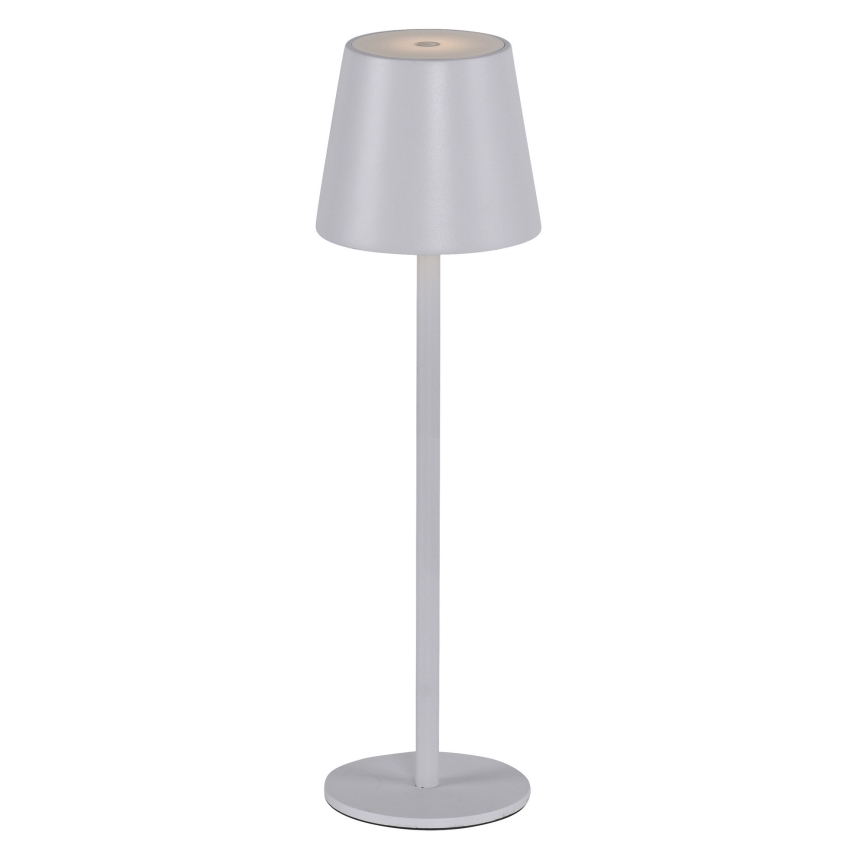 Leuchten Direkt 19250-16 - LED Udendørs bordlampe dæmpbar og genopladelig EURIA LED/3W/5V 2600 mAh IP54 hvid