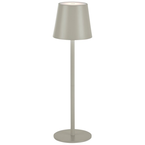Leuchten Direkt 19250-40 - LED Udendørs bordlampe dæmpbar og genopladelig EURIA LED/3W/5V IP54 grå