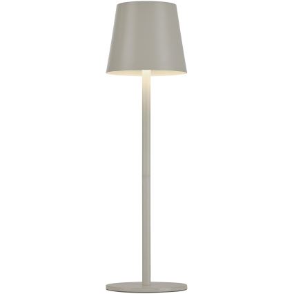 Leuchten Direkt 19250-40 - LED Udendørs bordlampe dæmpbar og genopladelig EURIA LED/3W/5V 2600 mAh IP54 grå