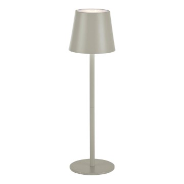 Leuchten Direkt 19250-40 - Udendørs LED bordlampe dæmpbar og genopladelig EURIA LED/3W/5V 2600 mAh IP54 grå