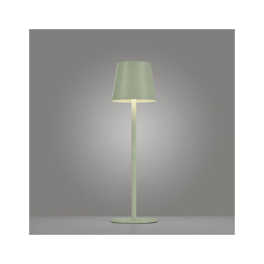 Leuchten Direkt 19250-43 - LED Udendørs bordlampe dæmpbar og genopladelig EURIA LED/3W/5V IP54 grøn