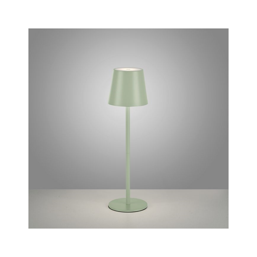 Leuchten Direkt 19250-43 - LED Udendørs bordlampe dæmpbar og genopladelig EURIA LED/3W/5V IP54 grøn