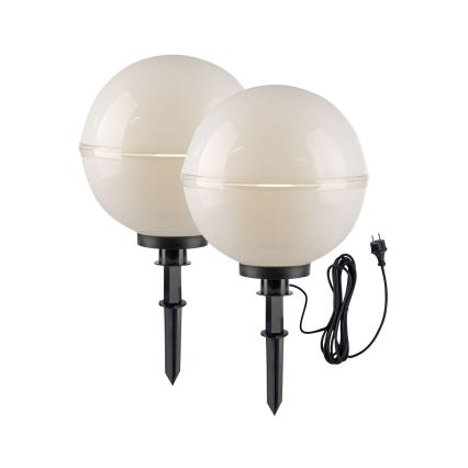 Leuchten Direkt 19324-16-2 - SÆT 2x Udendørslampe 1xE27/40W/230V diameter 40 cm IP44