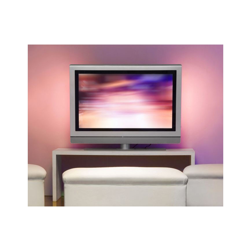 Leuchten Direkt 81209-70 - LED lysbånd dæmpbart RGB-farver TEANIA 3 m 16,2W/12/230V + fjernbetjening