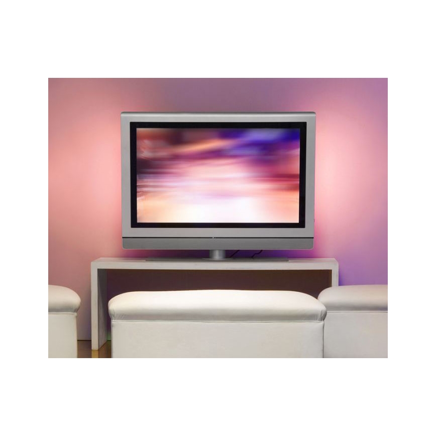 Leuchten Direkt 81215-70 - LED lysbånd dæmpbart RGB-farver TEANIA 5 m LED/19W/12/230V + fjernbetjening