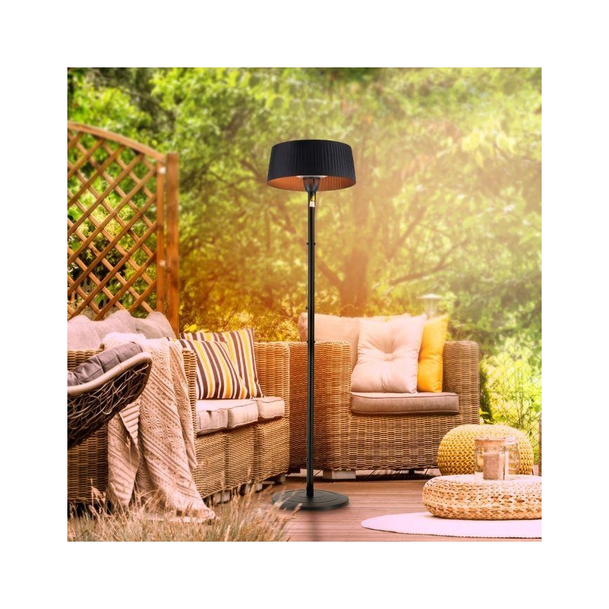 Leuchten Direkt 99507-18 - Udendørs varmeelement GLOW 1500W/230V 1,95 m IP44 sort