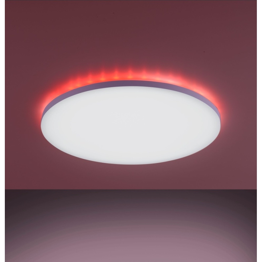 Leuchten Direkt 15602-16 - LED loftlampe dæmpbar RGBW-farver GUSTAV LED/20,3W/230V + LED/1,8W 2700-5000K + fjernbetjening