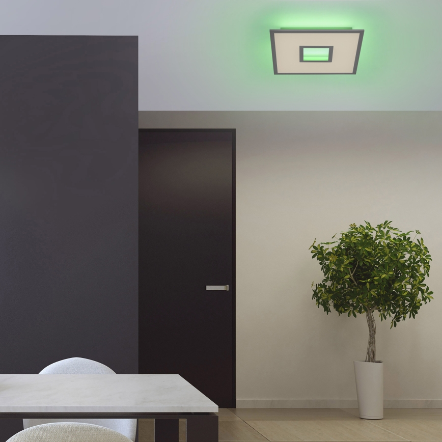 Leuchten Direkt 11645-16 - LED loftlampe dæmpbar RGB-farver RECESS LED/22,5W/230V + LED/5W + fjernbetjening