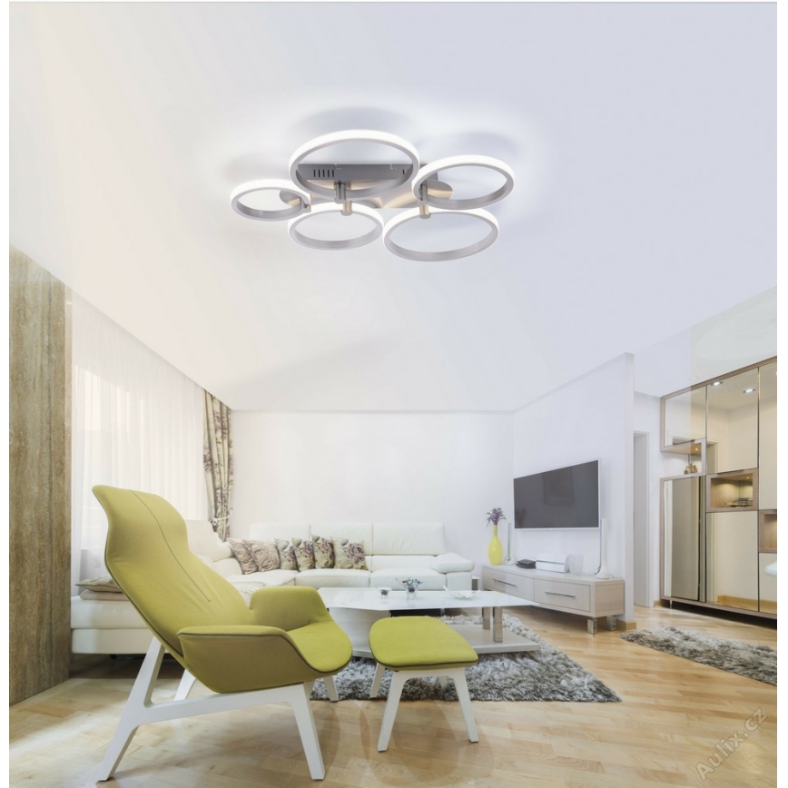 Leuchten Direkt 12112-55 - LED overflademonteret loftlampe JOHANNA 2xLED/11,5W/230V+2xLED/9W+LED/7W