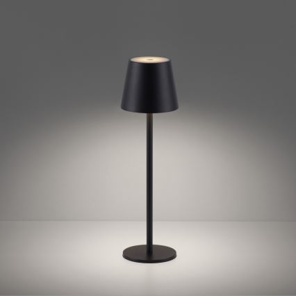 Leuchten Direkt 19250-18 - Udendørs LED bordlampe dæmpbar og genopladelig EURIA LED/3W/5V 2600 mAh IP54 sort