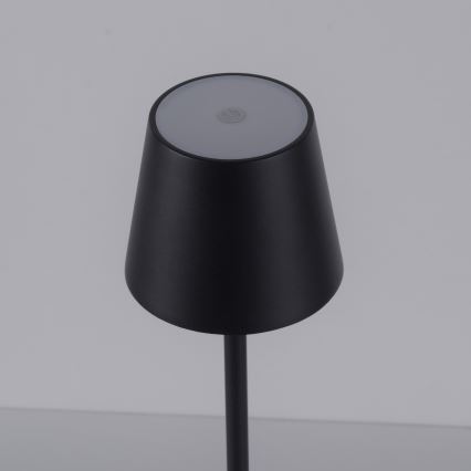 Leuchten Direkt 19250-18 - Udendørs LED bordlampe dæmpbar og genopladelig EURIA LED/3W/5V 2600 mAh IP54 sort